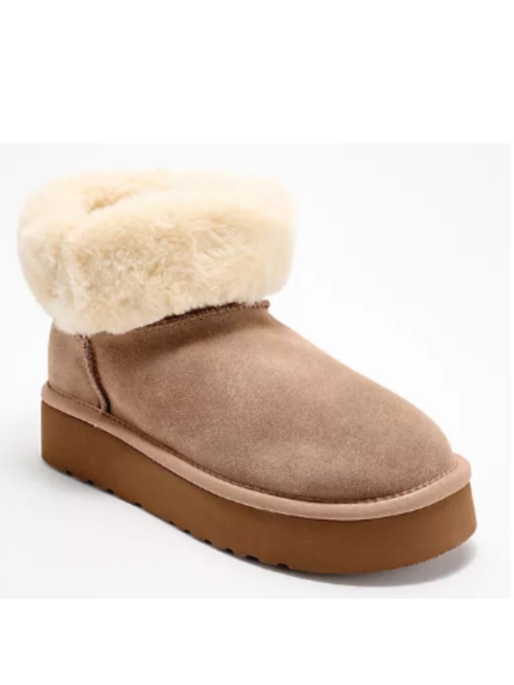 Lamo Margot Water Resistant Suede Platform Boot -Mushroom-